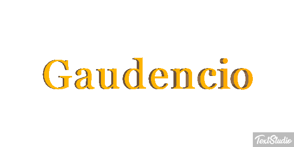 Gaudencio Efecto de texto