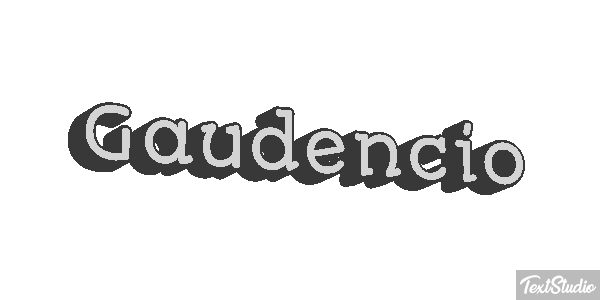 Gaudencio Efecto de texto