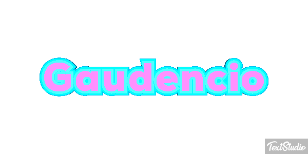 Gaudencio Efecto de texto