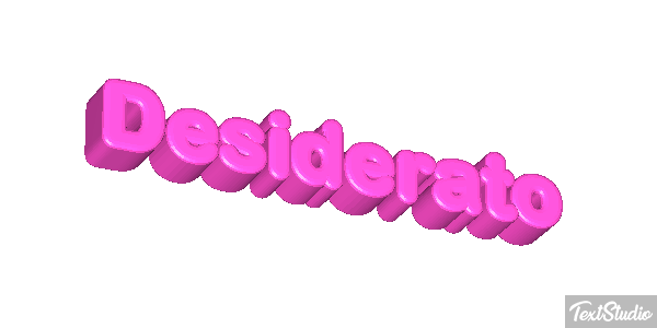 Desiderato Effetto testo