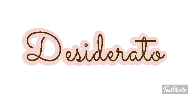 Desiderato Effetto testo