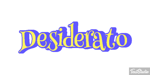 Desiderato Effetto testo