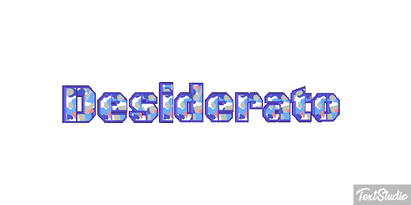 Desiderato Effetto testo