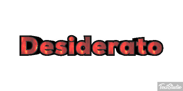 Desiderato Effetto testo