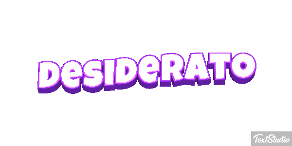 Desiderato Effetto testo