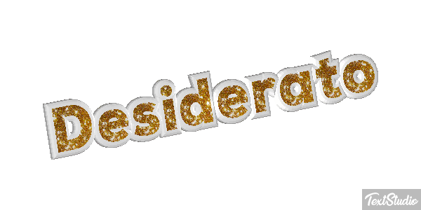 Desiderato Effetto testo