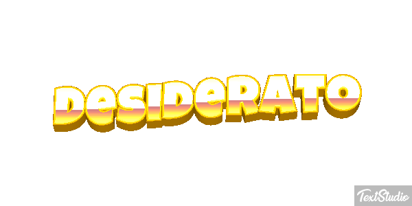 Desiderato Effetto testo