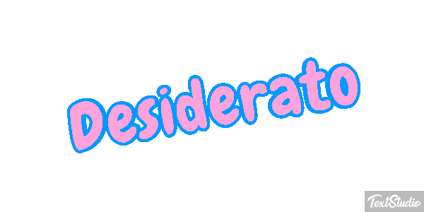 Desiderato Effetto testo