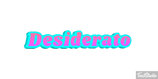 Desiderato Effetto testo