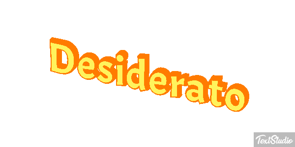 Desiderato Effetto testo