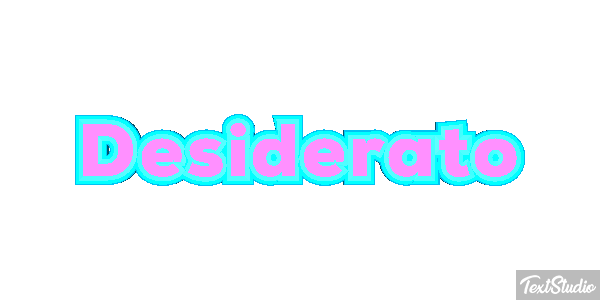 Desiderato Effetto testo