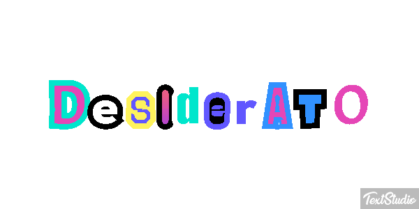 Desiderato Effetto testo