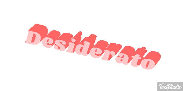Desiderato Effetto testo