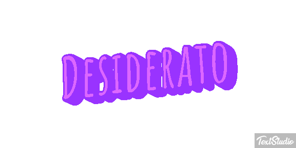Desiderato Effetto testo