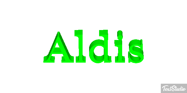 Aldis Text effect