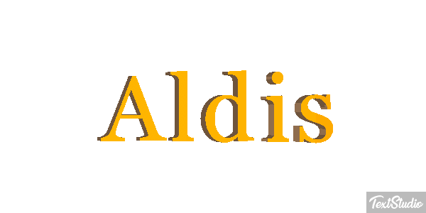 Aldis Text effect