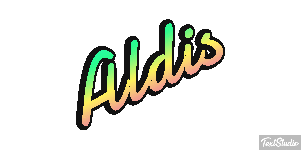 Aldis Text effect
