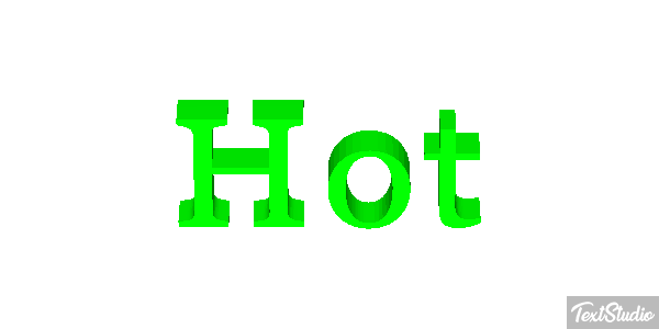 Hot Текстовый эффект