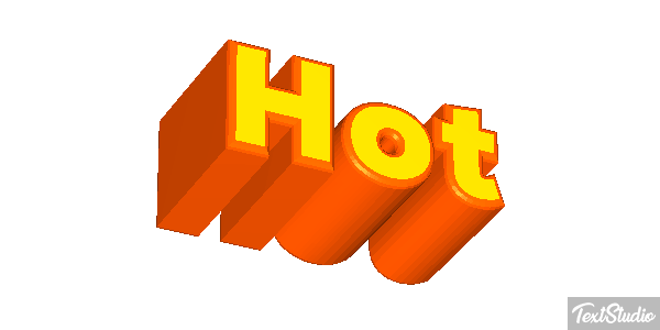 Hot Текстовый эффект