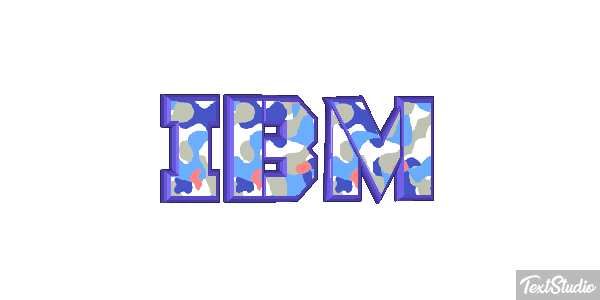 IBM Efecto de texto