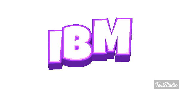 IBM Efecto de texto