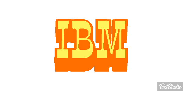 IBM Efecto de texto