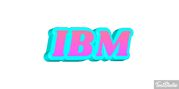 IBM Efecto de texto