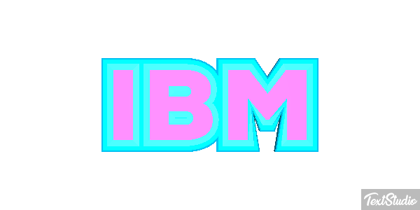 IBM Efecto de texto