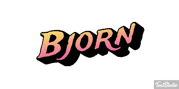 Bjorn Efecto de texto