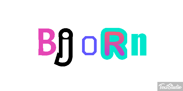 Bjorn Efecto de texto
