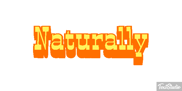 Naturally Text effect