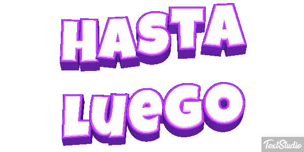 Hasta luego Efekt tekstowy