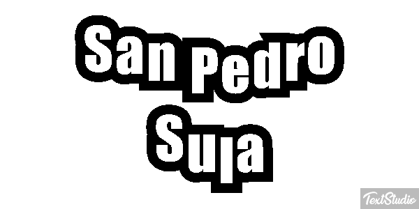 San Pedro Sula Effetto testo