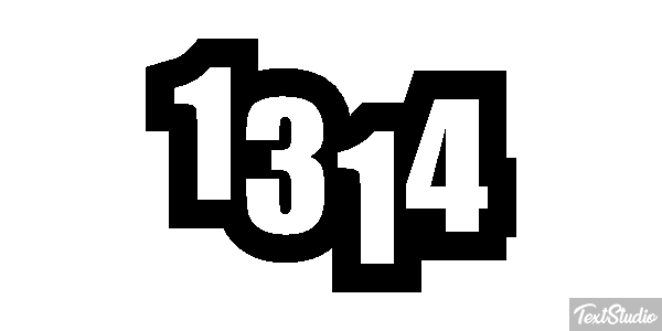 1314 Text effect