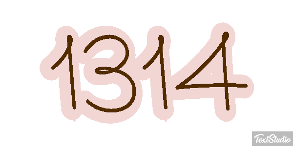 1314 Text effect