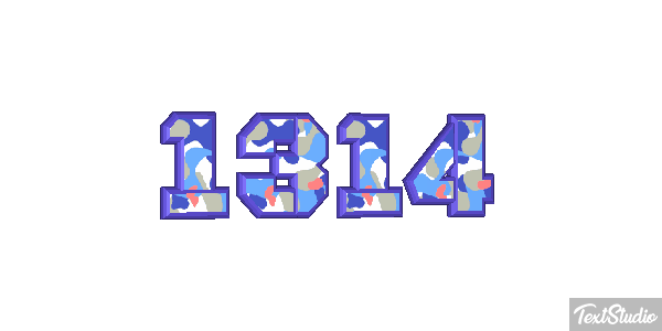 1314 Text effect
