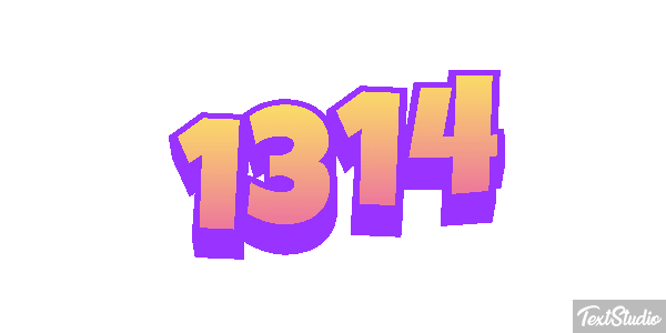 1314 Text effect