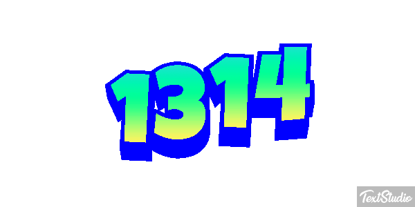 1314 Text effect