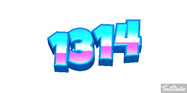 1314 Text effect