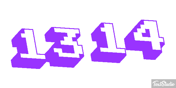 1314 Text effect