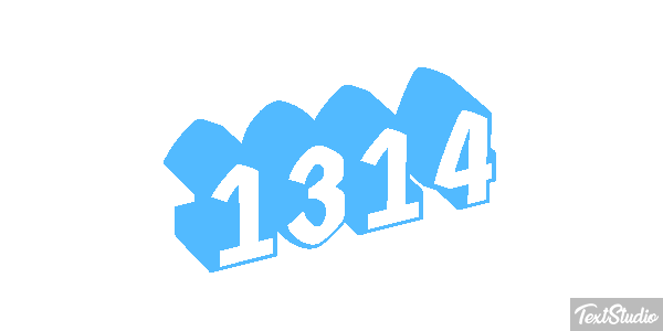 1314 Text effect