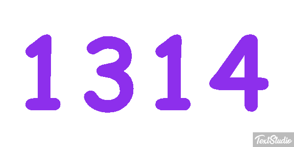 1314 Text effect
