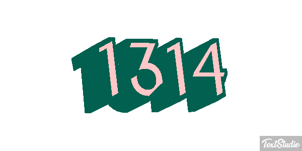 1314 Text effect
