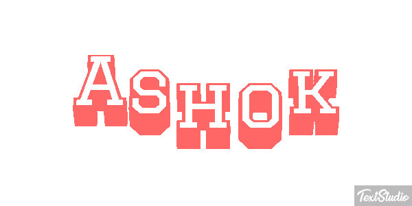 Ashok Effet de texte