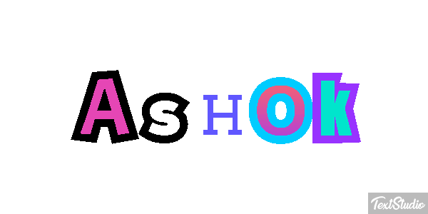 Ashok Effet de texte