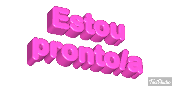Estou pronto/a Efeito do texto