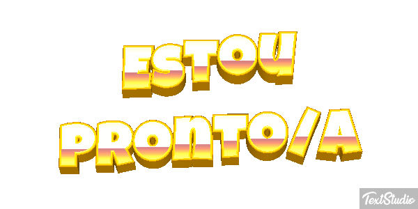 Estou pronto/a Efeito do texto