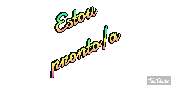 Estou pronto/a Efeito do texto