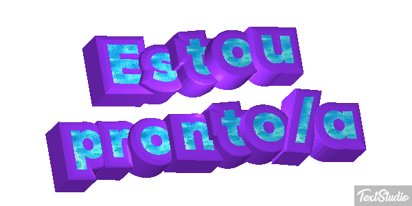 Estou pronto/a Efeito do texto