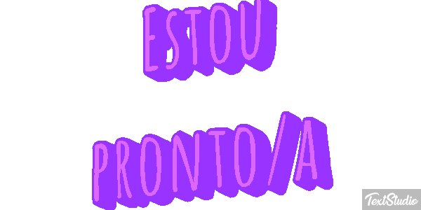 Estou pronto/a Efeito do texto